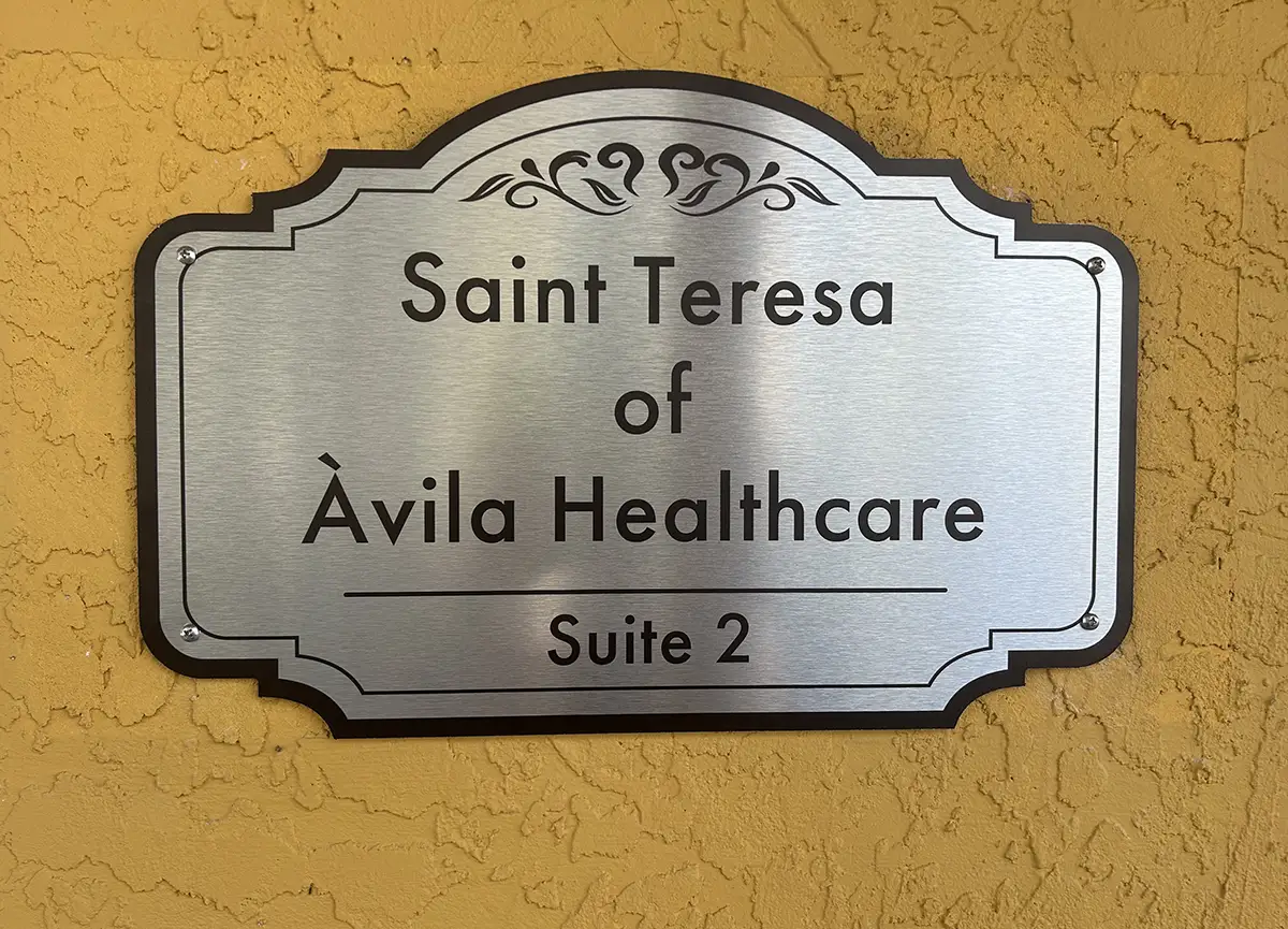 Saint Teresa of Ávila Healthcare clinic reception in Vero Beach